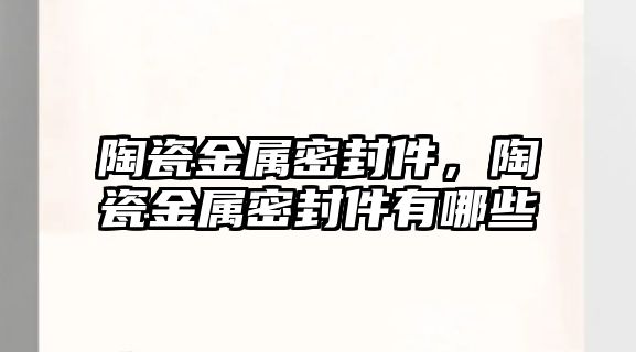 陶瓷金屬密封件，陶瓷金屬密封件有哪些