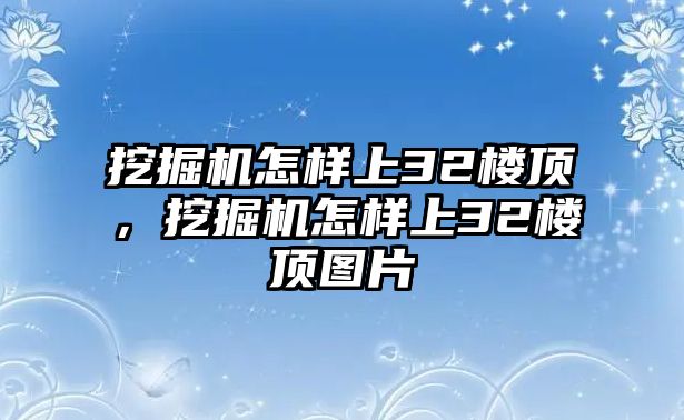 挖掘機怎樣上32樓頂，挖掘機怎樣上32樓頂圖片