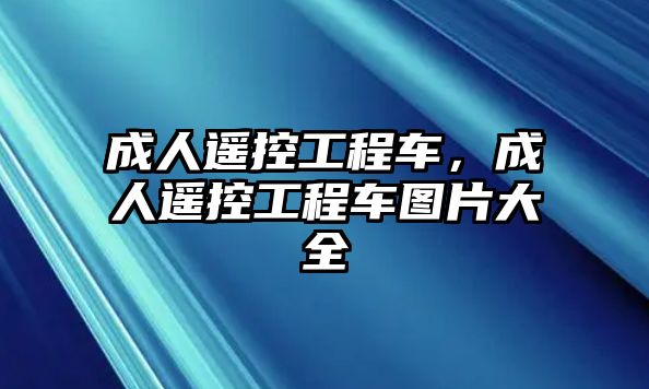 成人遙控工程車，成人遙控工程車圖片大全