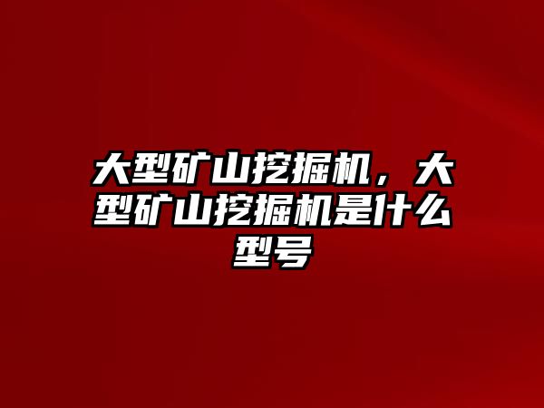 大型礦山挖掘機(jī)，大型礦山挖掘機(jī)是什么型號(hào)