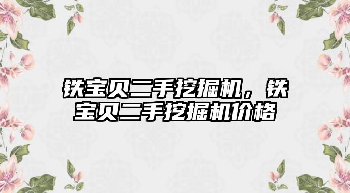 鐵寶貝二手挖掘機，鐵寶貝二手挖掘機價格