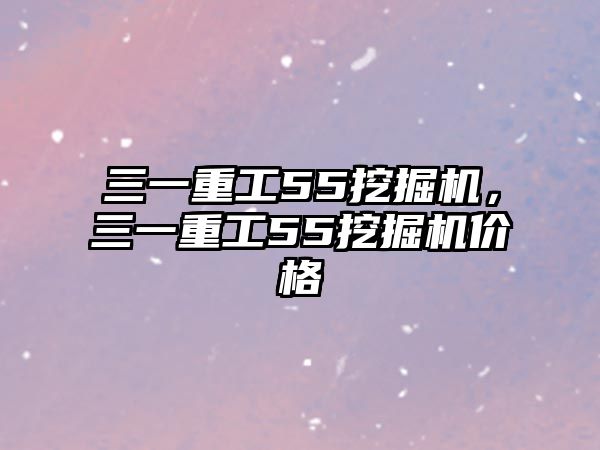 三一重工55挖掘機(jī)，三一重工55挖掘機(jī)價格