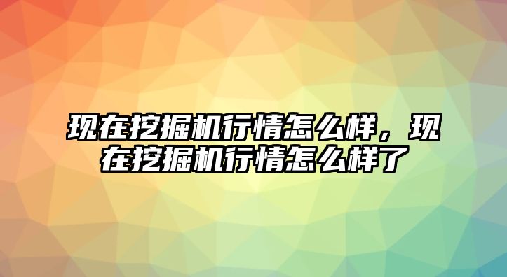 現(xiàn)在挖掘機(jī)行情怎么樣，現(xiàn)在挖掘機(jī)行情怎么樣了