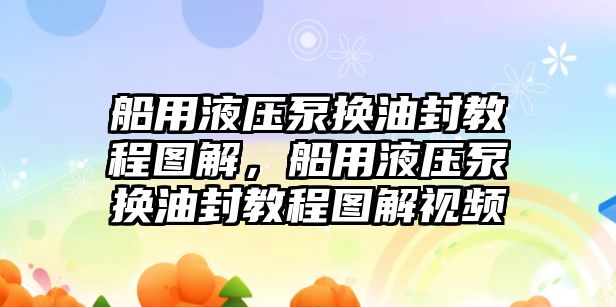 船用液壓泵換油封教程圖解，船用液壓泵換油封教程圖解視頻