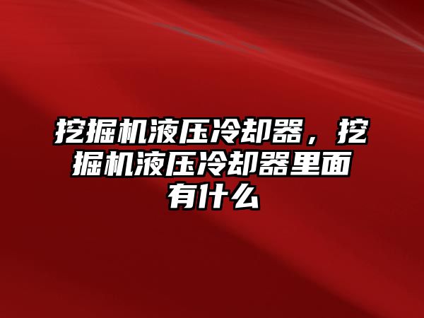 挖掘機液壓冷卻器，挖掘機液壓冷卻器里面有什么