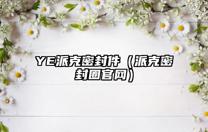 YE派克密封件（派克密封圈官網）