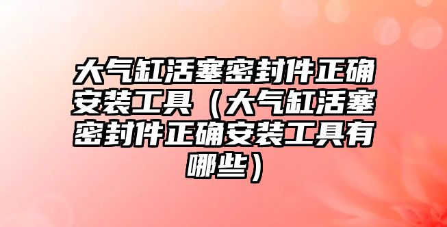 大氣缸活塞密封件正確安裝工具（大氣缸活塞密封件正確安裝工具有哪些）